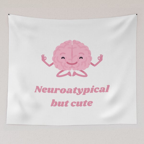 Item preview, Neuroatypical but cute happy brain  designed and sold by MikusOla.