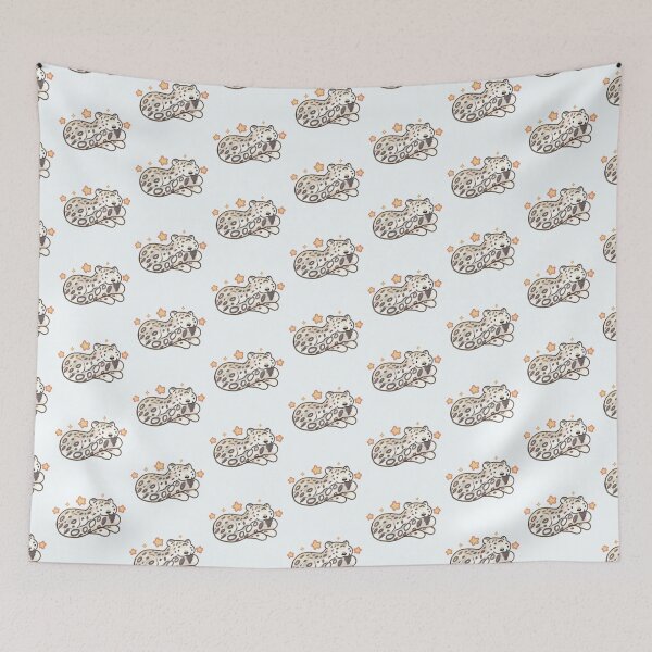 Item preview, Cute snow leopard drawing with stars  designed and sold by Artofmayara.