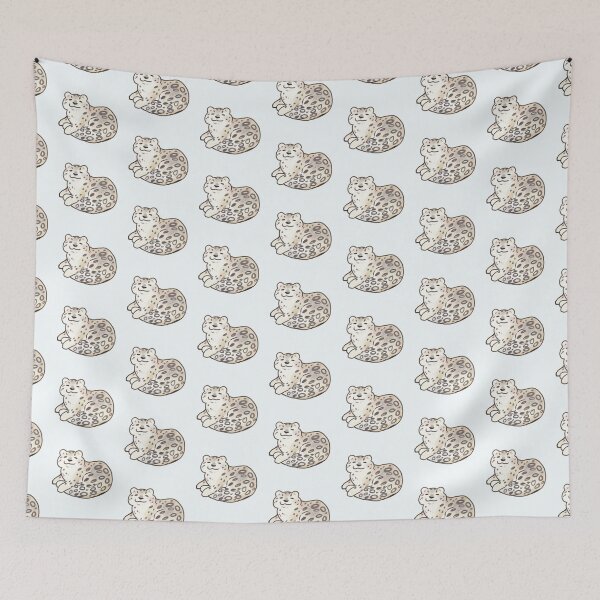 Item preview, Cute snow leopard art  designed and sold by Artofmayara.