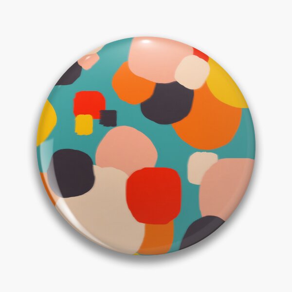 Item preview, Happy Thoughts Rush In, Positivity Growth Mindset Abstract Painting, Colorful Retro Shapes Brush Strokes, Eclectic Bohemian Fun Celebration Confetti Art Print designed and sold by 83oranges.com.