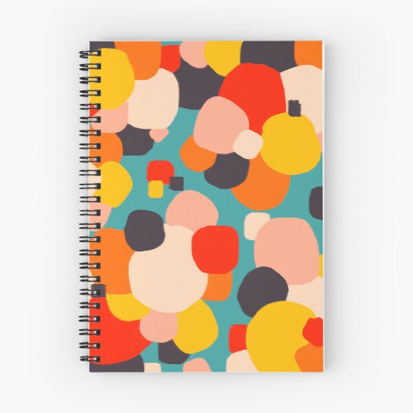 Item preview, Happy Thoughts Rush In, Positivity Growth Mindset Abstract Painting, Colorful Retro Shapes Brush Strokes, Eclectic Bohemian Fun Celebration Confetti Art Print designed and sold by 83oranges.com.