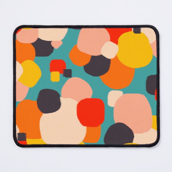 Item preview, Happy Thoughts Rush In, Positivity Growth Mindset Abstract Painting, Colorful Retro Shapes Brush Strokes, Eclectic Bohemian Fun Celebration Confetti Art Print designed and sold by 83oranges.com.