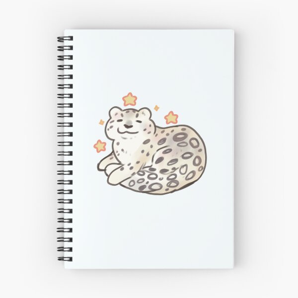 Item preview, Cute snow leopard art with stars designed and sold by Artofmayara.