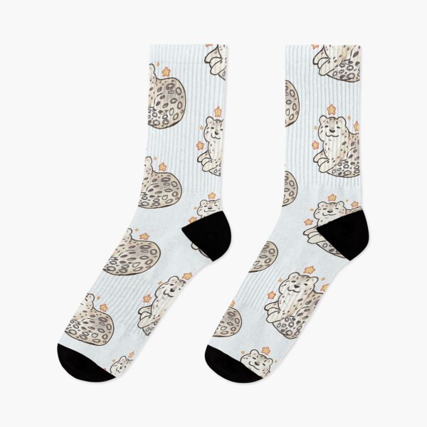 Item preview, Cute snow leopard art with stars designed and sold by Artofmayara.