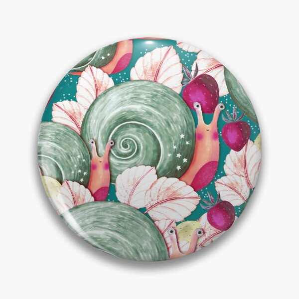 Item preview, Snails and strawberries, Green-emerald version designed and sold by Alex  Blud.