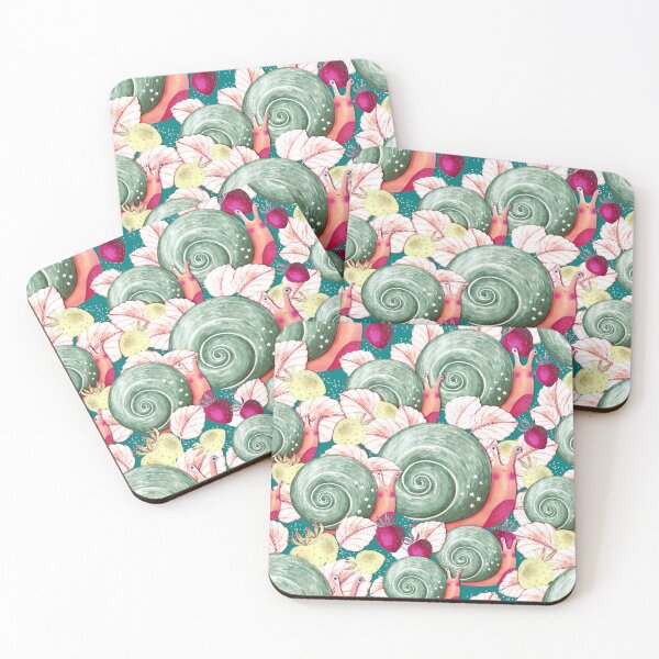 Item preview, Snails and strawberries, Green-emerald version designed and sold by Alex  Blud.