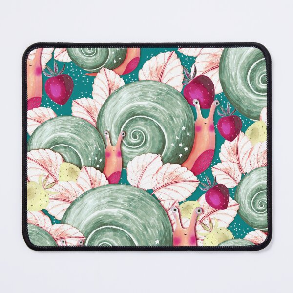 Item preview, Snails and strawberries, Green-emerald version designed and sold by Alex Blud.