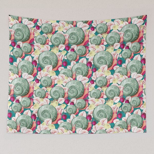 Item preview, Snails and strawberries, Green-emerald version designed and sold by Alex  Blud.