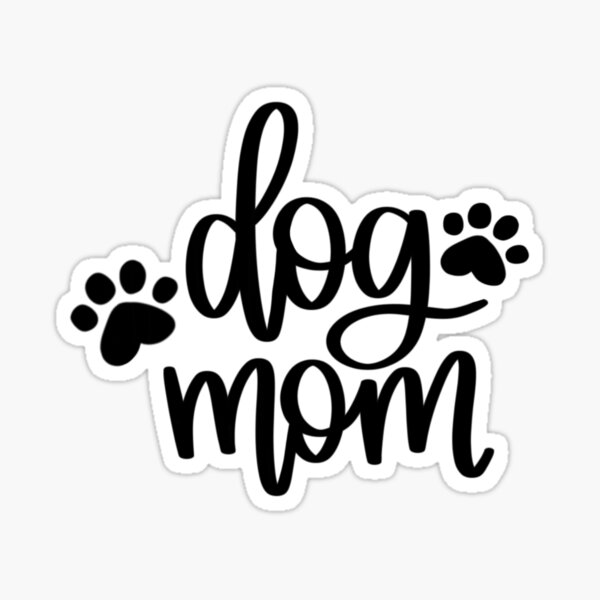 Dog Mom Decal Pawprint Decal Dog Mom gift for women Paw print vinyl ...