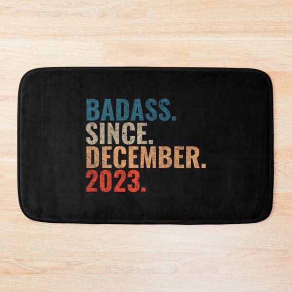 Item preview, Badass since December 2023 Vintage 2023 December birthday gift designed and sold by Teelogic.