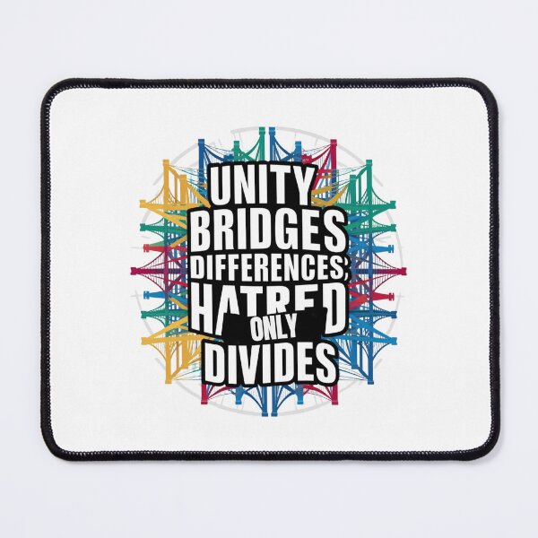 Item preview, Bridges of Unity, Walls of Hatred - Cool T-shirt designed and sold by joejiing.