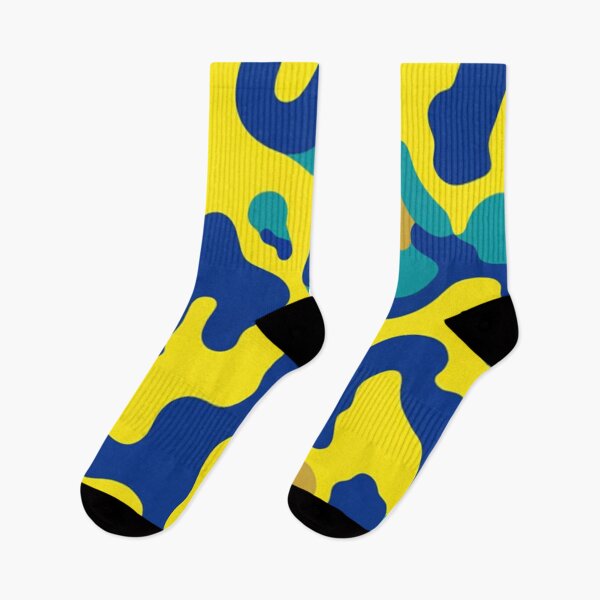 Item preview, Camouflage in yellow and blue  designed and sold by Roxburylane.