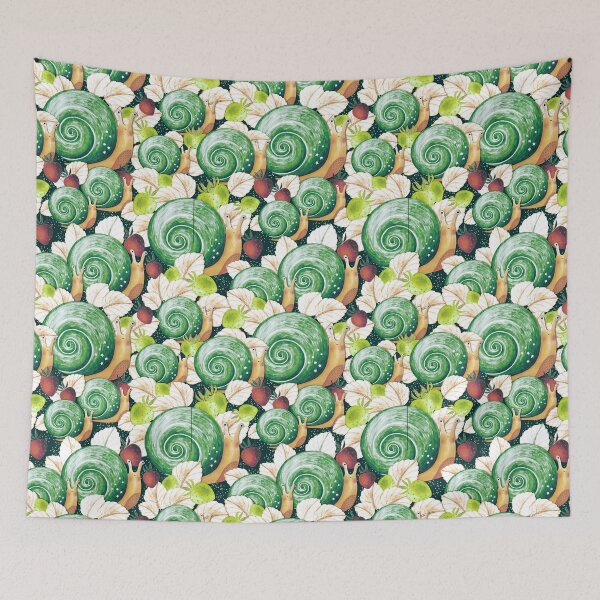 Item preview, Snails and strawberries, Green version designed and sold by Alex  Blud.