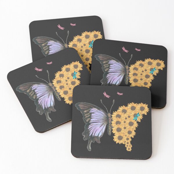 Item preview, Sunflower and Butterfly Classic T-Shirt designed and sold by padeddesignart.