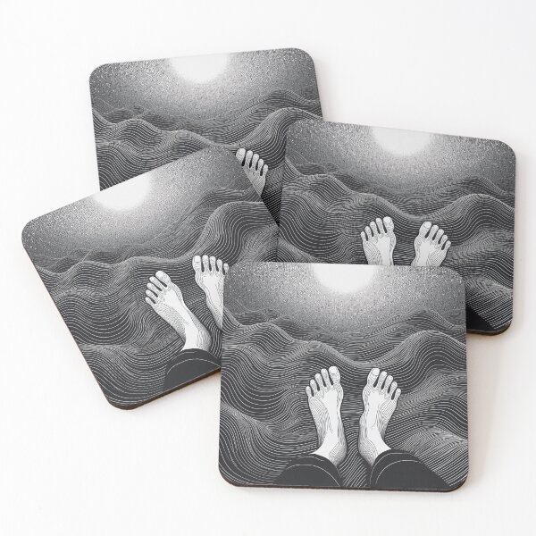 Item preview, Feet, water and sun/black and white designed and sold by My-fake-places.