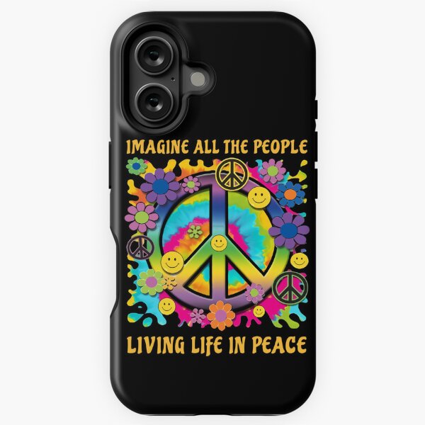 Item preview, Imagine All The People Living Life In Peace Hippie Tie Dye designed and sold by Peace Love.