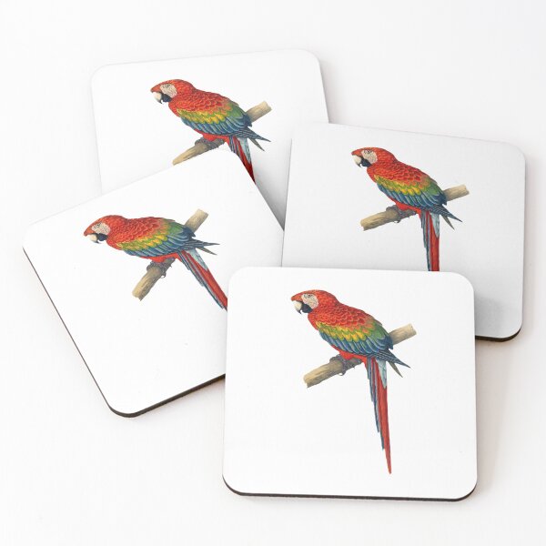 Item preview, Red and blue parrot Ara designed and sold by ANVivid.