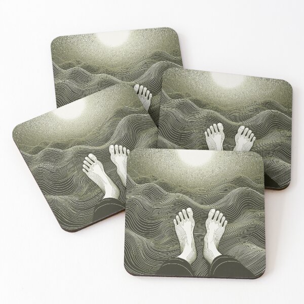 Item preview, Feet, water and sun/ yellow and black designed and sold by My-fake-places.