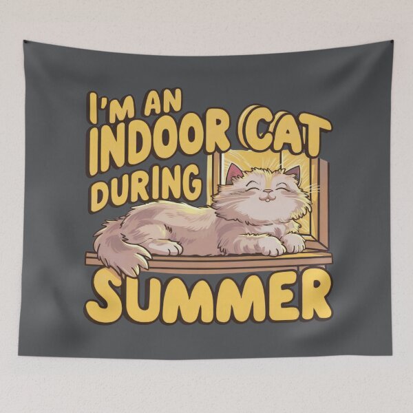 Item preview, I'm An Indoor Cat During Summer designed and sold by SewnMemories.