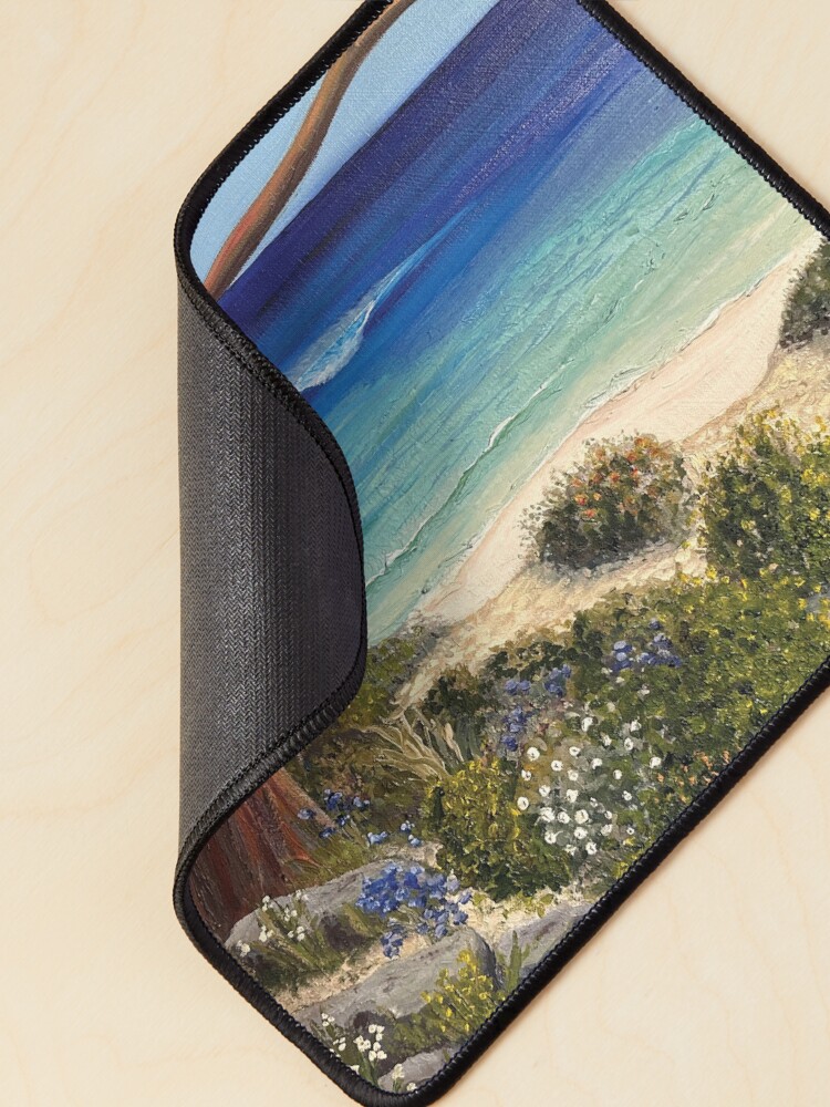 Thumbnail 2 of 5, Mouse Pad, Heading Down To The Beach designed and sold by KellyLoganArt.