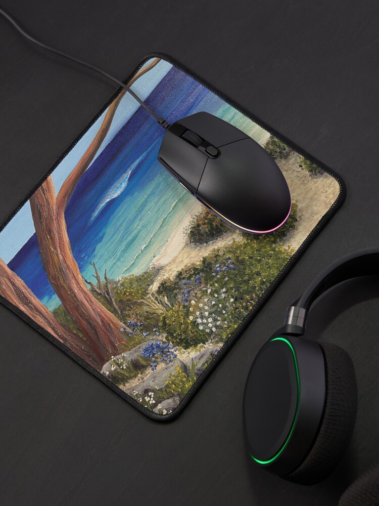 Thumbnail 4 of 5, Mouse Pad, Heading Down To The Beach designed and sold by KellyLoganArt.