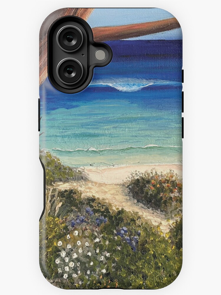 Thumbnail 1 of 4, iPhone Case, Heading Down To The Beach designed and sold by KellyLoganArt.