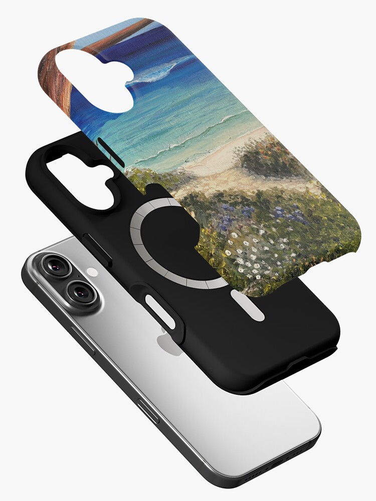 Thumbnail 2 of 4, iPhone Case, Heading Down To The Beach designed and sold by KellyLoganArt.