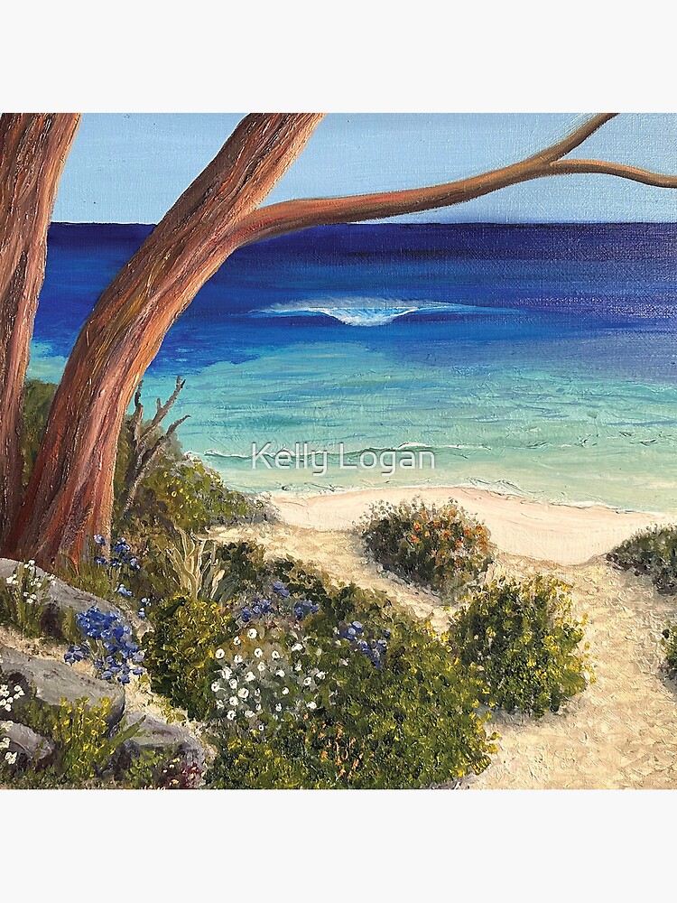 Thumbnail 4 of 4, Clock, Heading Down To The Beach designed and sold by KellyLoganArt.