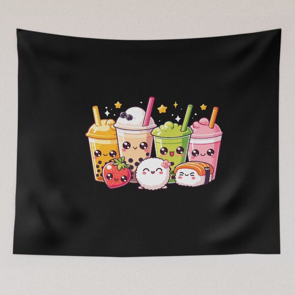 Item preview, Boba Tea And Sushi Funny Kawaii Bubble Tea Lover Graphic designed and sold by Dressed For  Duty.