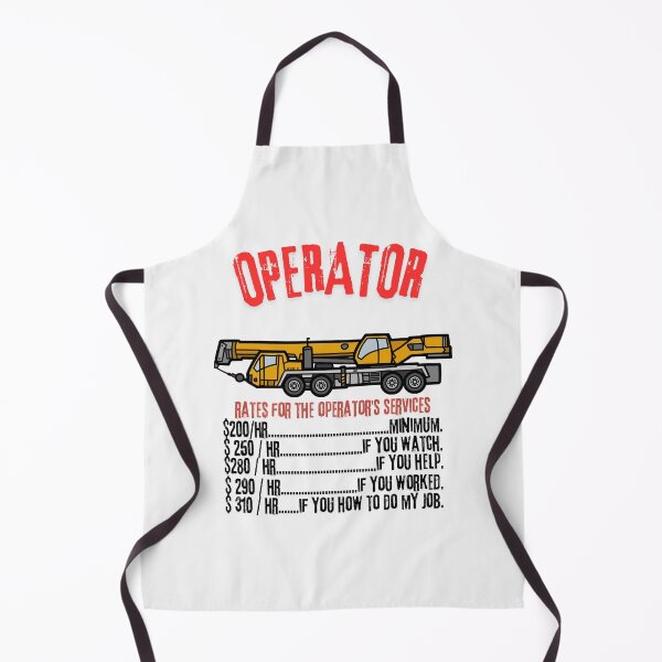 Item preview, Operator Rates - Modern Crane Operator Design designed and sold by Colorful-Garden.