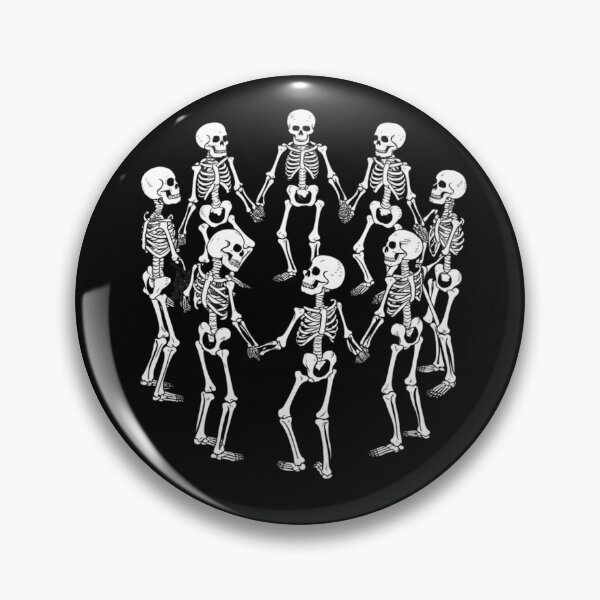 Aperçu de l'œuvre Cercle de squelettes Danse macabre créée et vendue par beyourzelf.