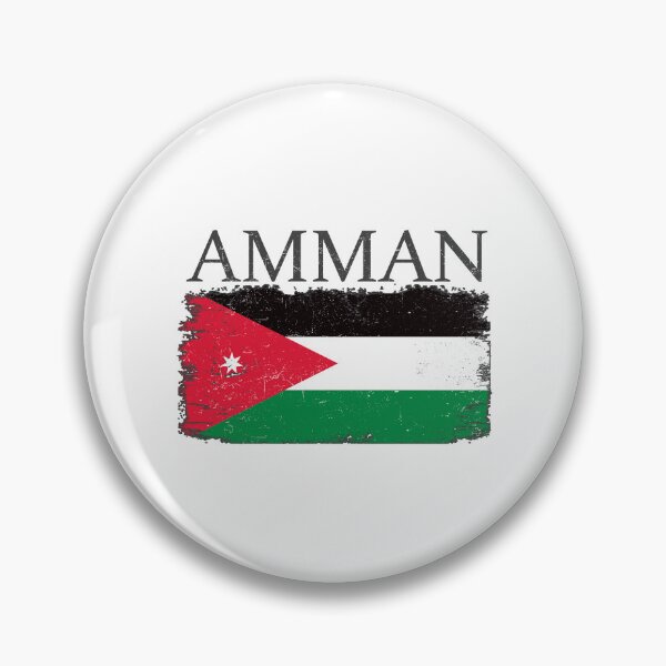 Item preview, Amman Jordan Flag Jordan Tourist Capital Jordan Country designed and sold by farhanhafeez.