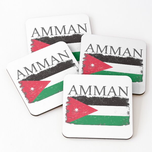 Item preview, Amman Jordan Flag Jordan Tourist Capital Jordan Country designed and sold by farhanhafeez.