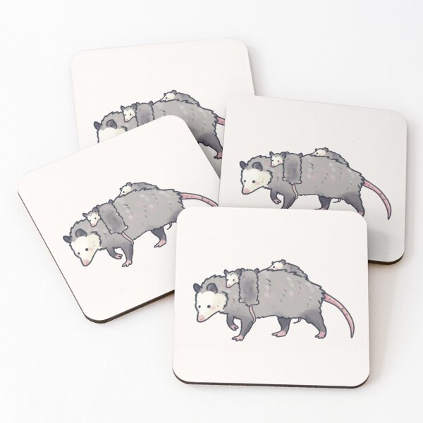 Item preview, Adorable Opossum family illustration  designed and sold by Artofmayara.
