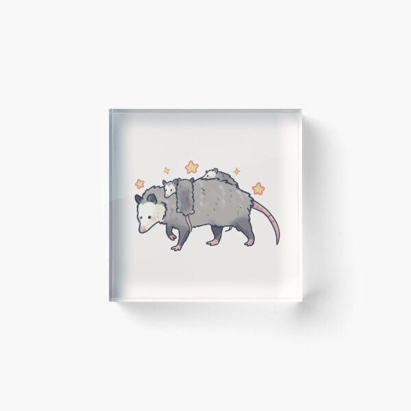 Item preview, Silly Opossum family illustration  designed and sold by Artofmayara.