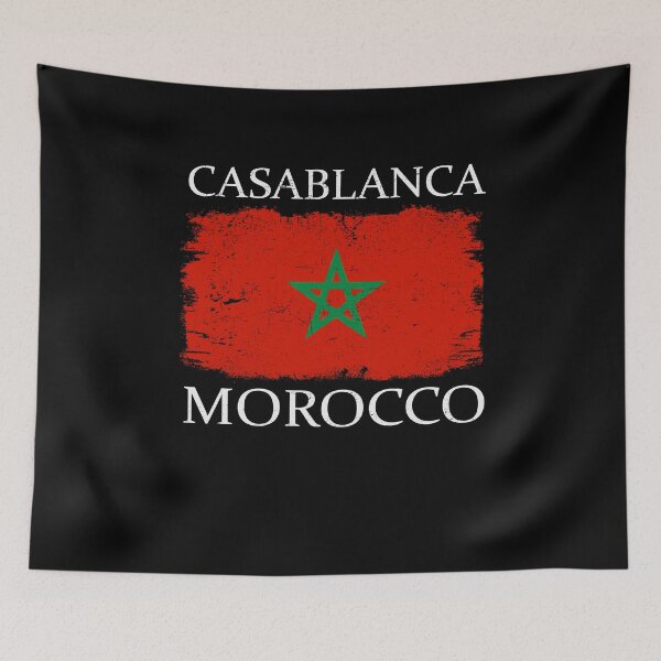 Artikelvorschau, Casablanca Morocco Flag Morocco Tourist Casablanca Visitor entworfen und verkauft von farhanhafeez.