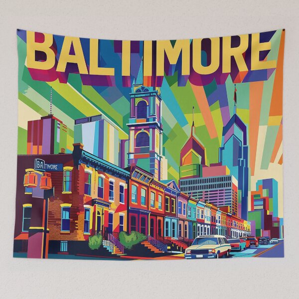 Item preview, Baltimore Poster Baltimore art designed and sold by nomiraclehere.