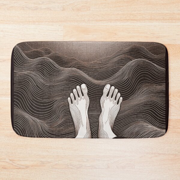 Item preview, Feet, water and sun/ orange and black designed and sold by My-fake-places.