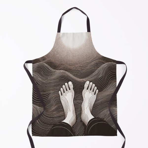 Item preview, Feet, water and sun/ orange and black designed and sold by My-fake-places.