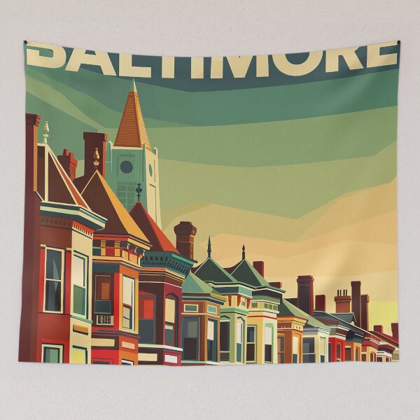 Item preview, Baltimore Print Baltimore Vector Art  designed and sold by nomiraclehere.
