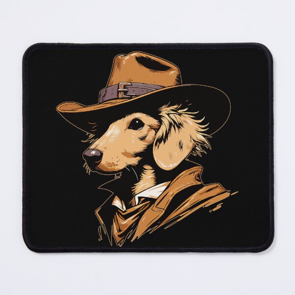 Item preview, Cool English Cream Dachshund Cowboy designed and sold by TomFrontierArt.