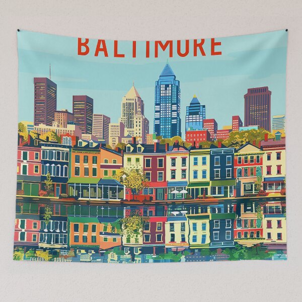 Item preview, Baltimore Print Baltimore Vector Art  designed and sold by nomiraclehere.