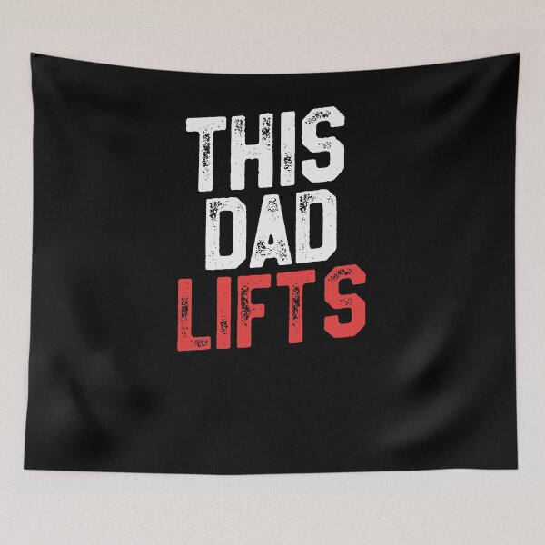 Item preview, This Dad Lifts - Funny Fitness Shirt Father's Day Gift designed and sold by 14thFloor.