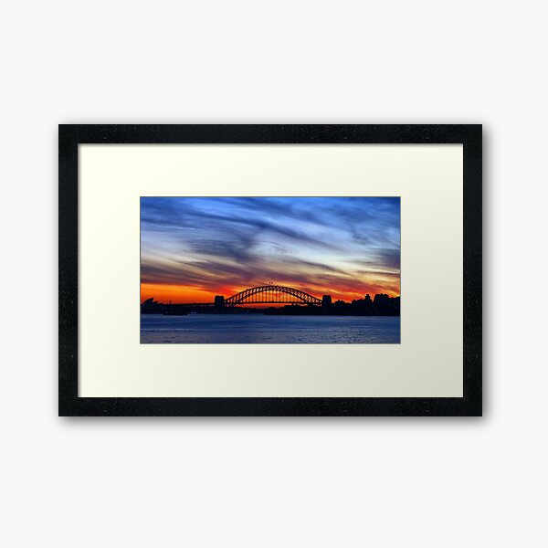 Sydney Sunset Framed Art Print