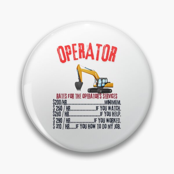 Item preview, Operator Rates - Modern Crane Operator Design designed and sold by Colorful-Garden.