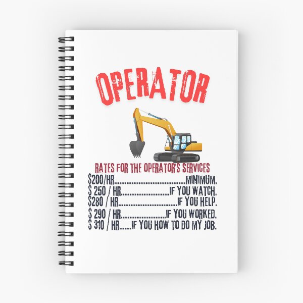 Item preview, Operator Rates - Modern Crane Operator Design designed and sold by Colorful-Garden.
