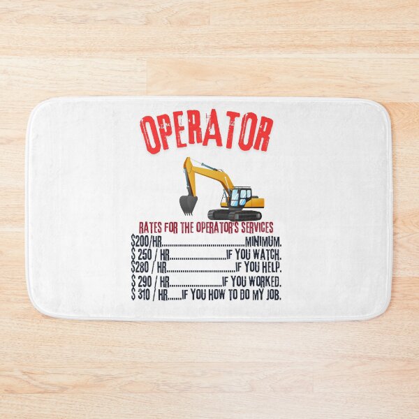 Item preview, Operator Rates - Modern Crane Operator Design designed and sold by Colorful-Garden.