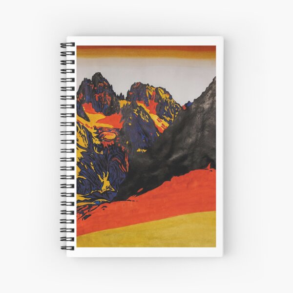 Item preview, Primary colour mountains designed and sold by lilywilsonart.