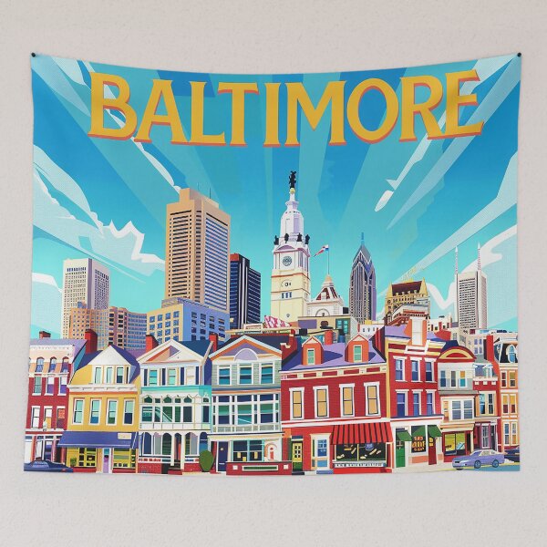 Item preview, Baltimore Print Baltimore Vector Art  designed and sold by nomiraclehere.