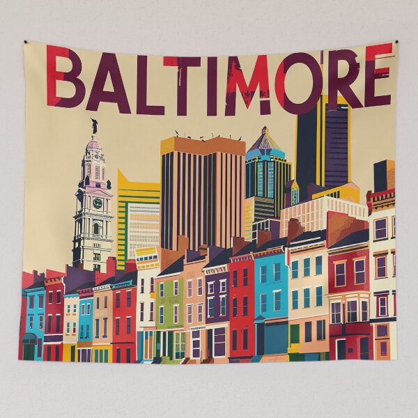 Item preview, Baltimore Print Baltimore Vector Art  designed and sold by nomiraclehere.